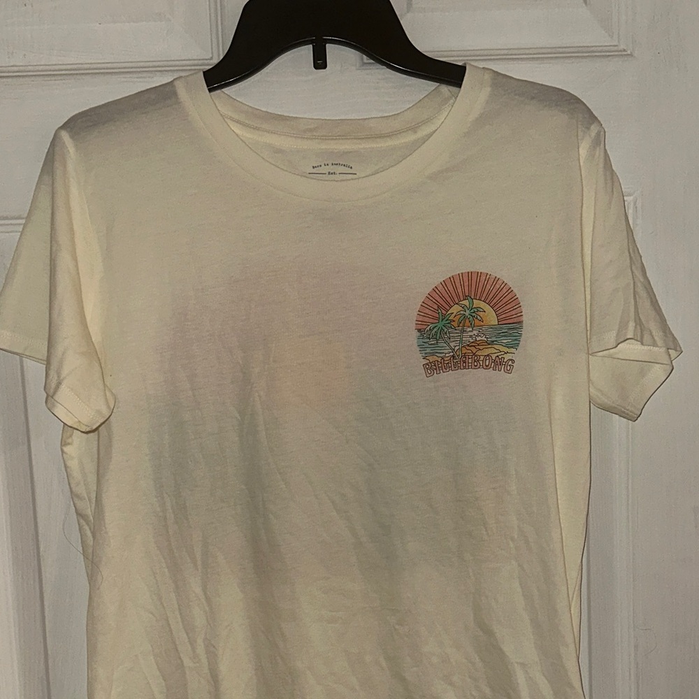Billabong Cream Sunset Graphic Tee
